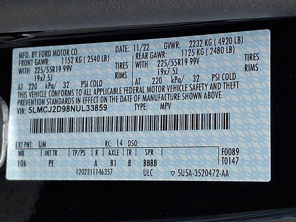 Used 2022 Lincoln Corsair Reserve w/ Equipment Group 201A AWD/4WD image 29