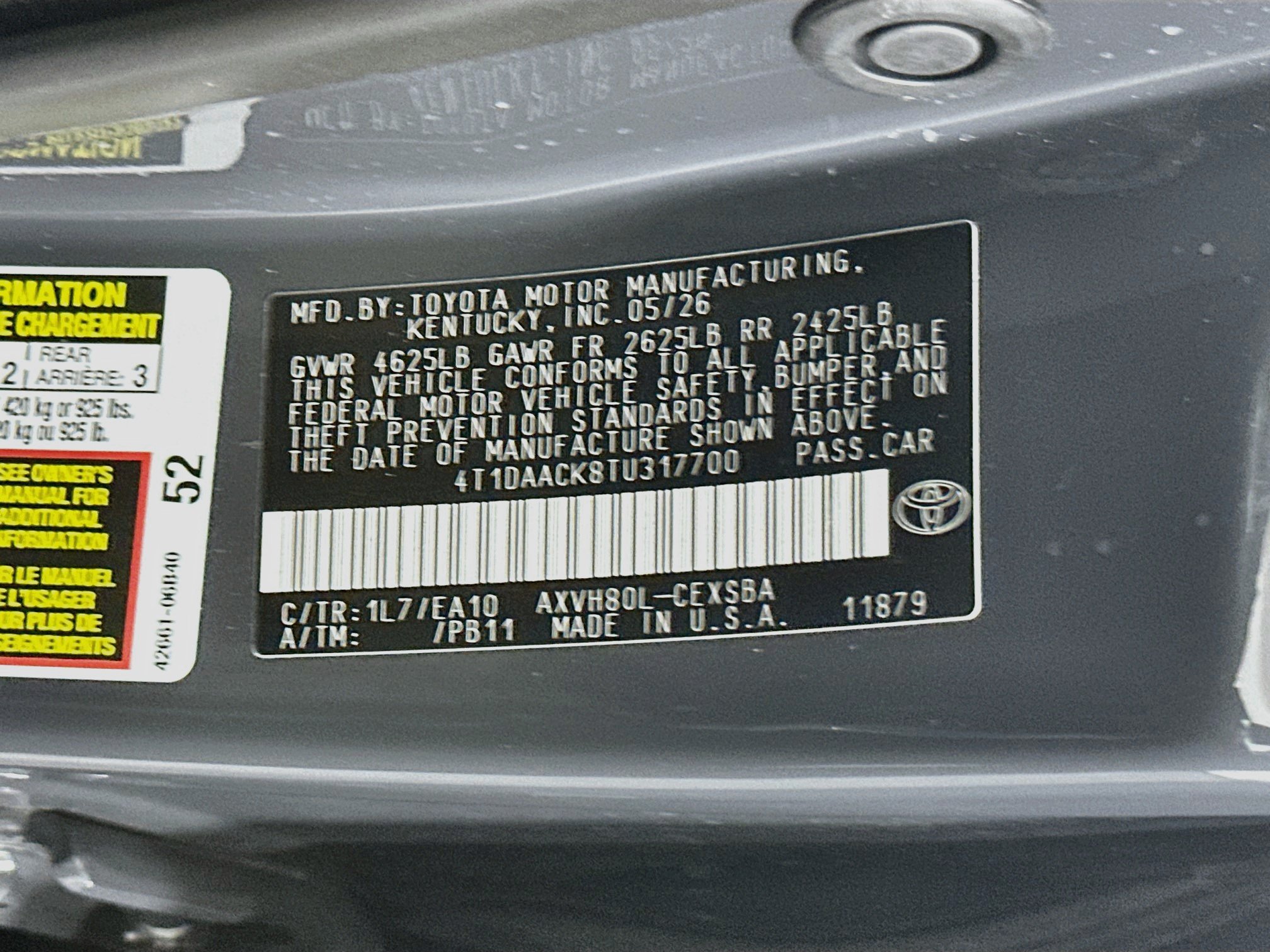 Used 2026 Toyota Camry SE w/ Convenience Package FWD image 12