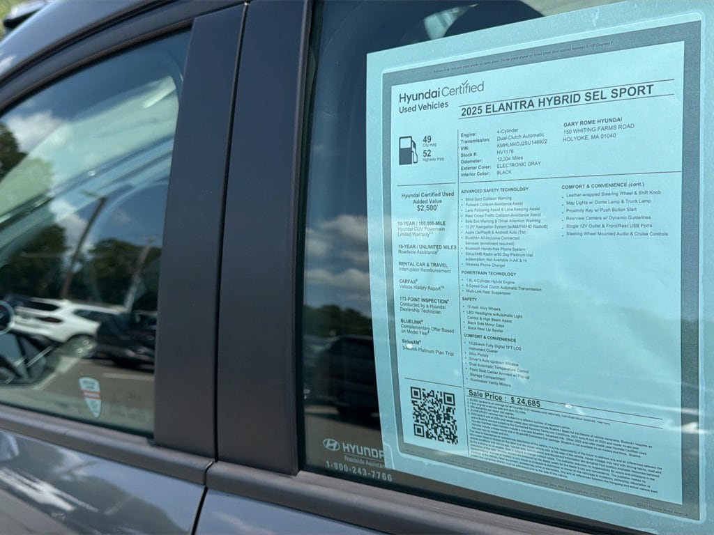 Certified 2025 Hyundai Elantra SEL FWD image 29