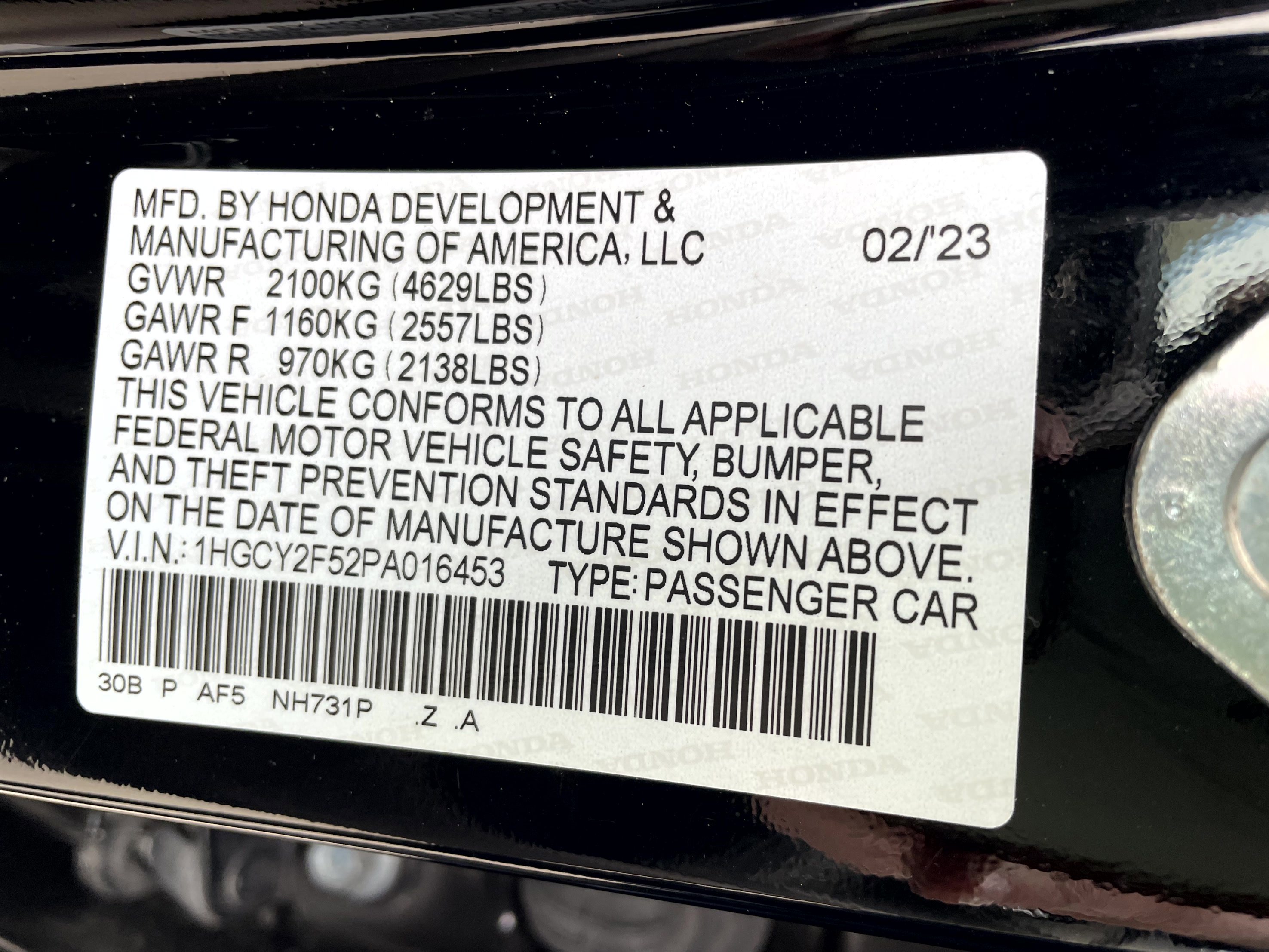 Certified 2023 Honda Accord Sport image 21