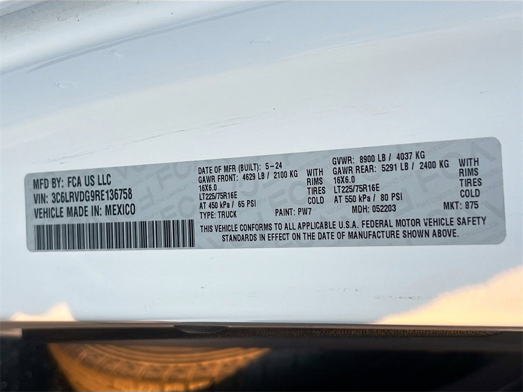 Used 2024 RAM ProMaster 2500 w/ Safety Group image 27