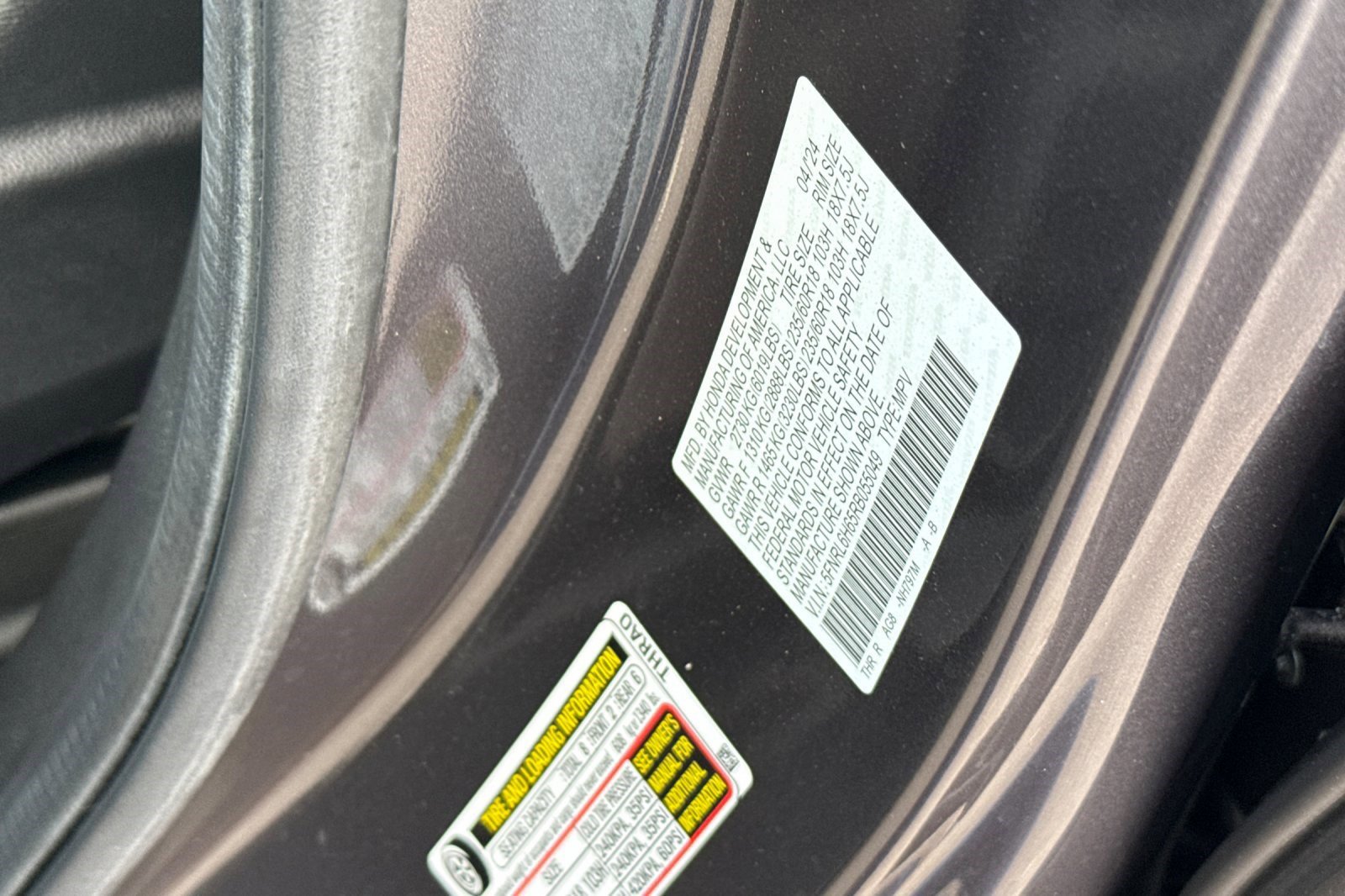 Certified 2024 Honda Odyssey EX-L image 18