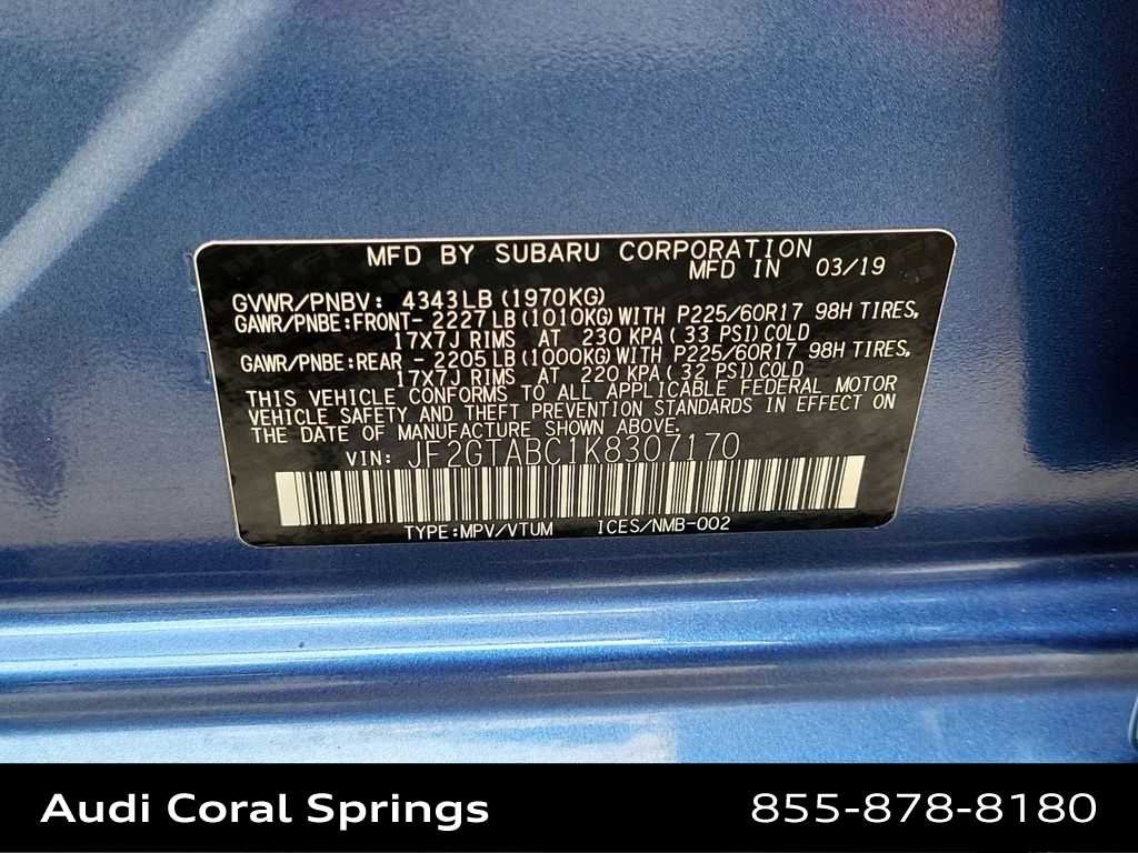 Used 2019 Subaru Crosstrek 2.0i w/ Eyesight System image 29