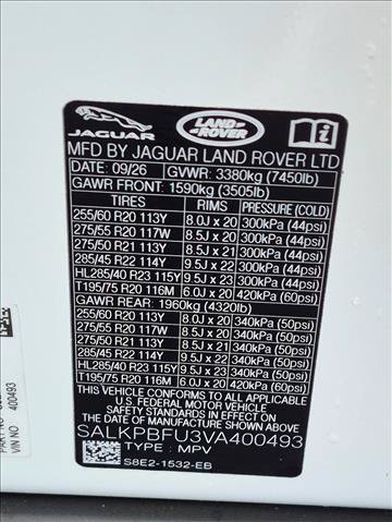 New 2027 Land Rover Range Rover Long Wheelbase SE AWD/4WD image 17