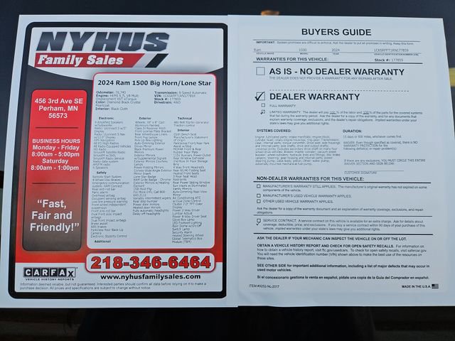Used 2024 RAM 1500 Lone Star AWD/4WD image 52