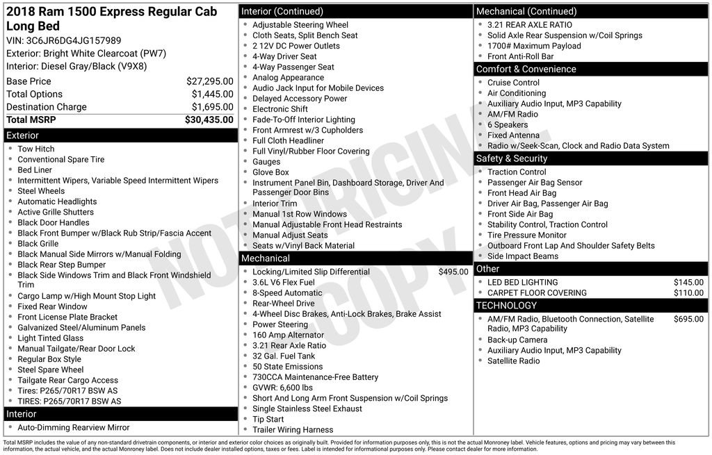 Used 2018 RAM 1500 Express RWD image 24