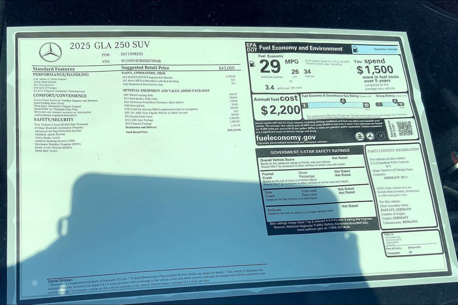 New 2025 Mercedes-Benz GLA 250 image 20