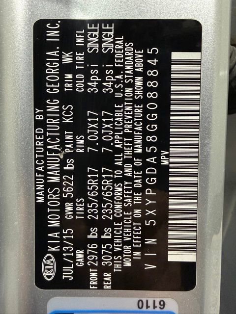 Used 2016 Kia Sorento LX w/ LX Convenience Package AWD/4WD image 28