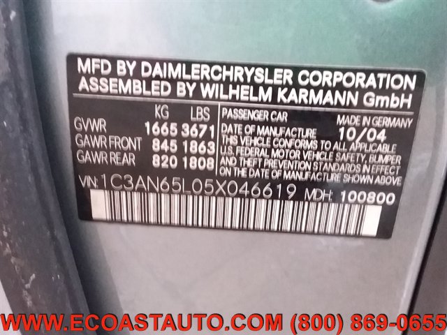 Used 2005 Chrysler Crossfire Limited RWD image 17