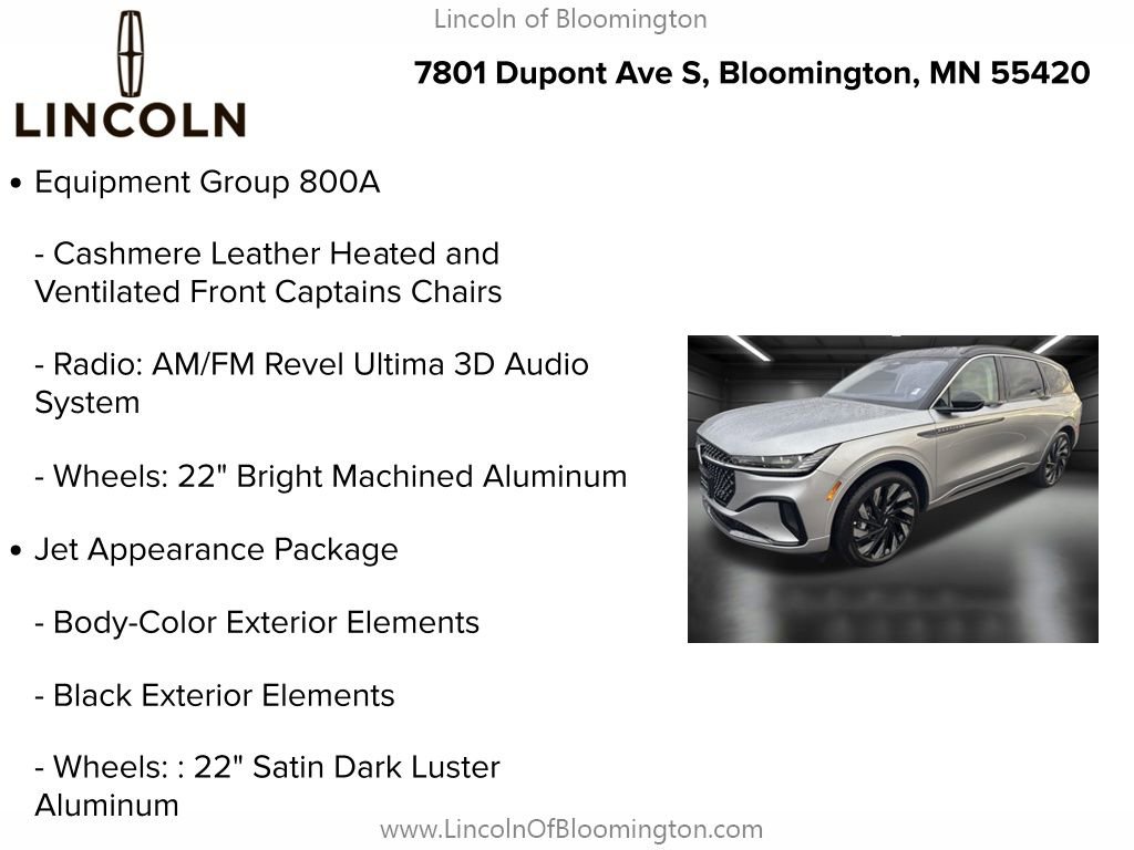 New 2026 Lincoln Nautilus Black Label w/ Jet Appearance Package image 5