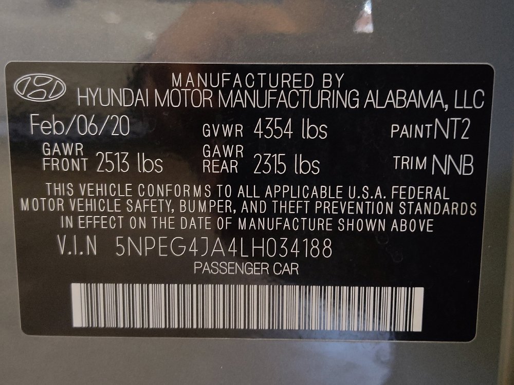 Used 2020 Hyundai Sonata SE w/ Cargo Package FWD image 33