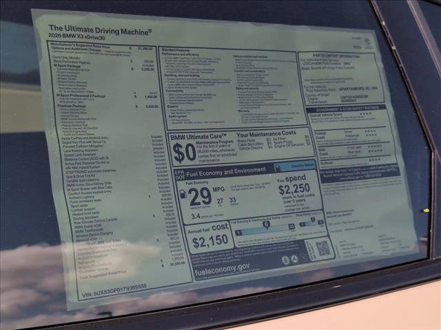 New 2026 BMW X3 xDrive30 w/ Premium Package AWD/4WD image 17