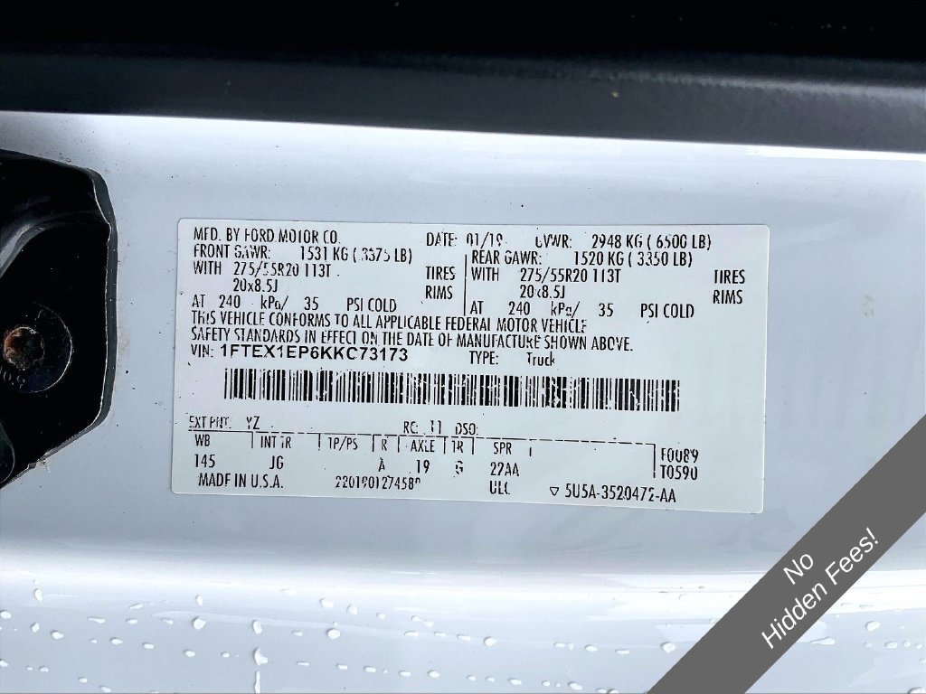 Used 2019 Ford F150 XL w/ Equipment Group 101A Mid AWD/4WD image 23
