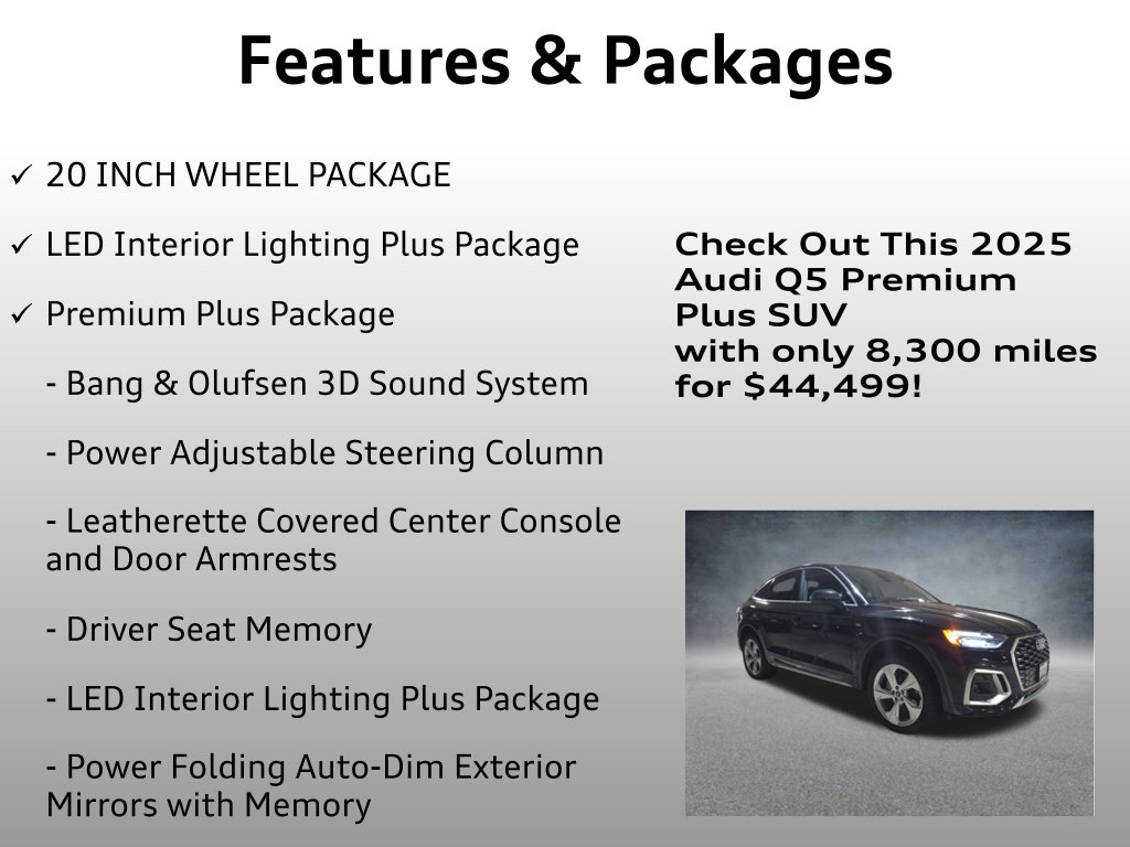 Certified 2025 Audi Q5 2.0T Premium Plus w/ Premium Plus Package image 16