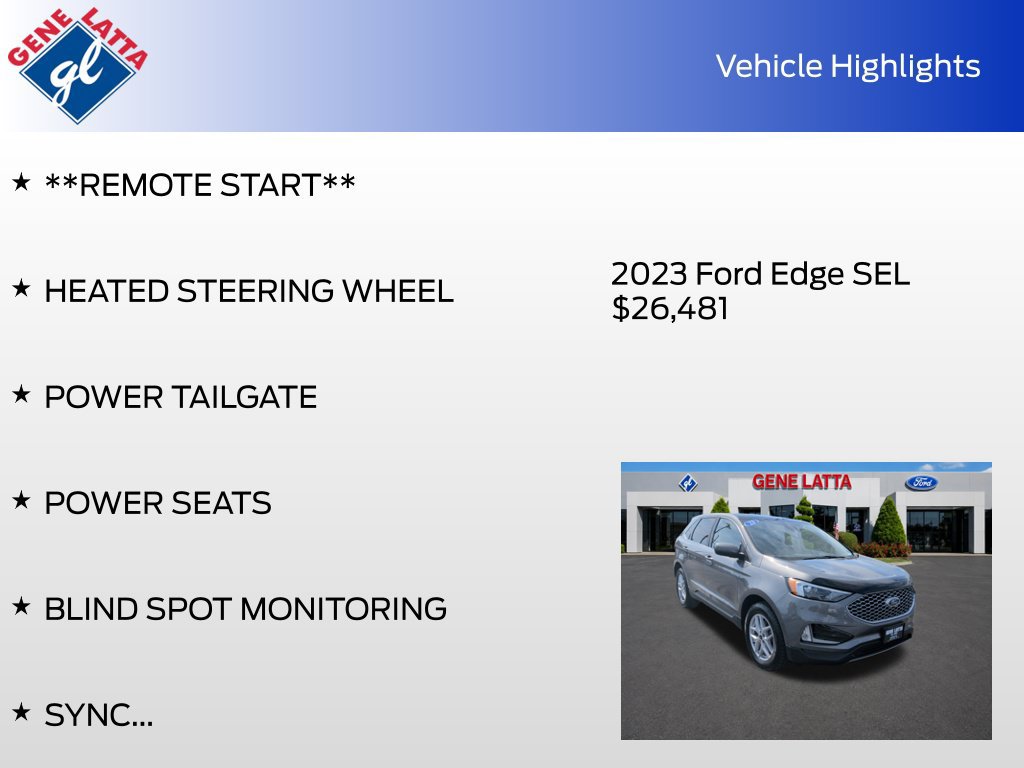 Certified 2023 Ford Edge SEL w/ Convenience Package AWD/4WD image 36