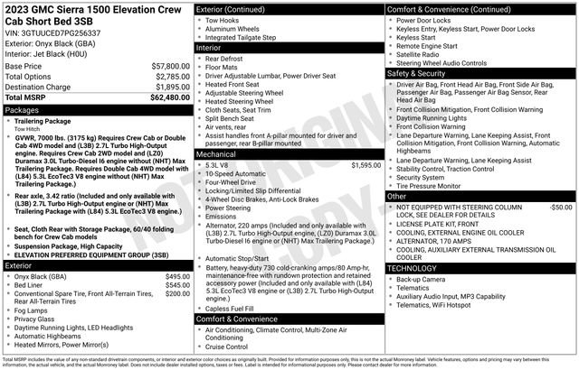 Used 2023 GMC Sierra 1500 Elevation image 38