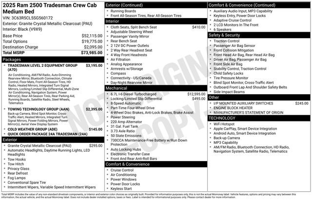 Used 2025 RAM 2500 Tradesman image 30