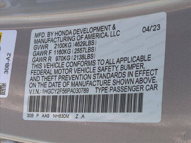 Certified 2023 Honda Accord Sport image 25