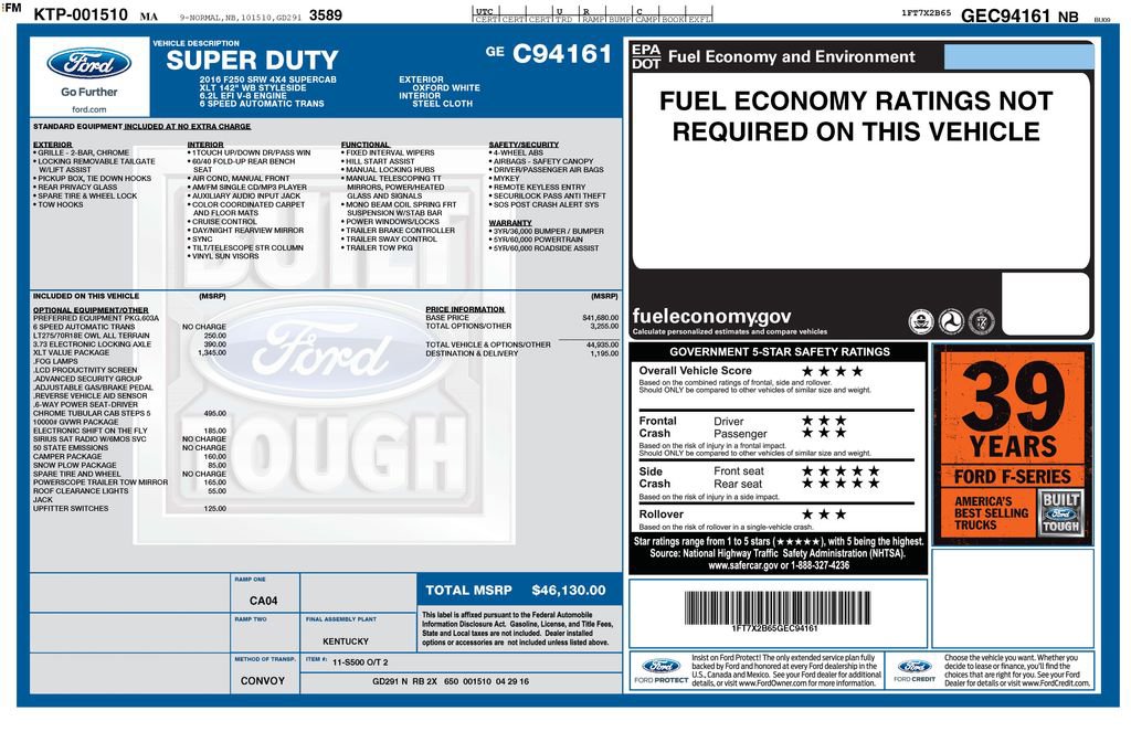 Used 2016 Ford F250 XLT w/ XLT Value Package image 8