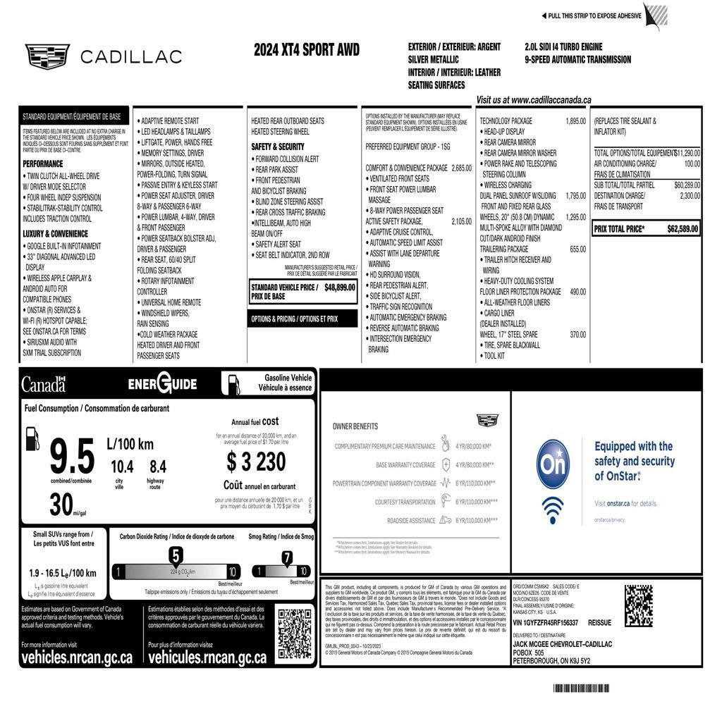 Used 2024 Cadillac XT4 Sport image 2
