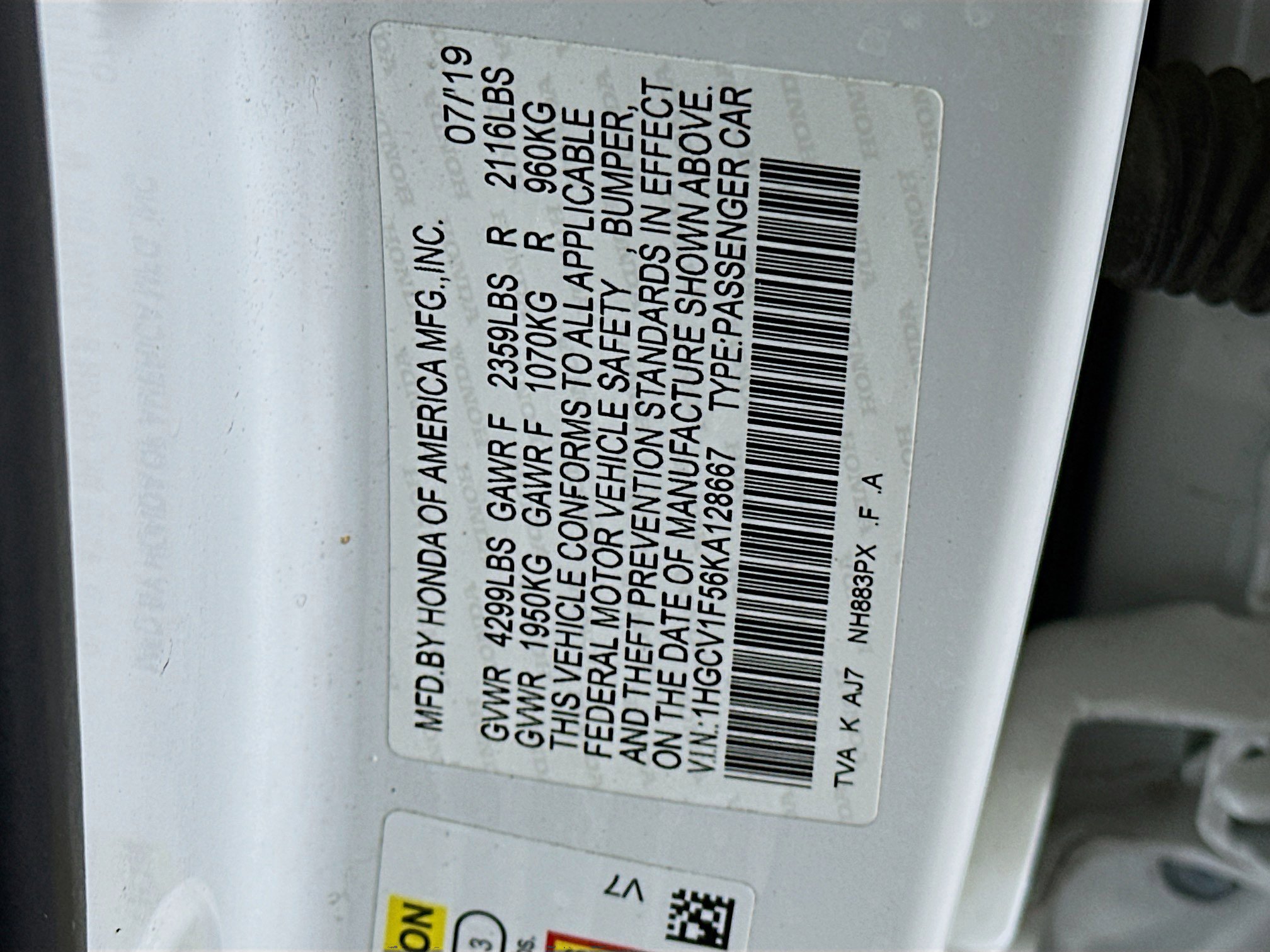 Used 2019 Honda Accord EX-L image 12