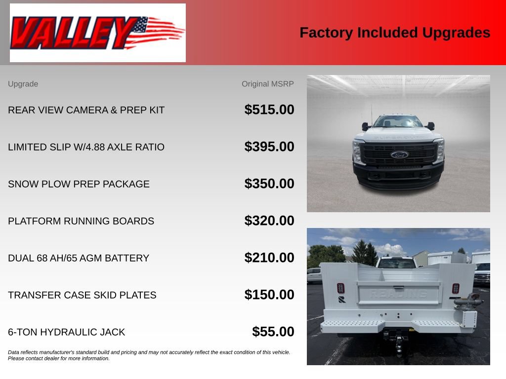 New 2026 Ford F550 4x4 Regular Cab Super Duty w/ Snow Plow Prep Package image 4