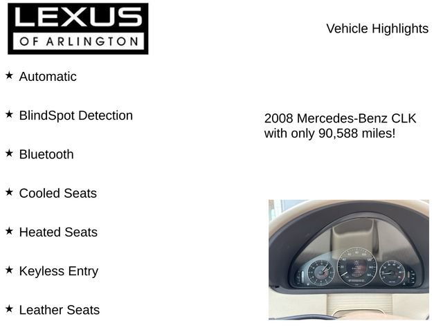 Used 2008 Mercedes-Benz CLK 350 Cabriolet image 7