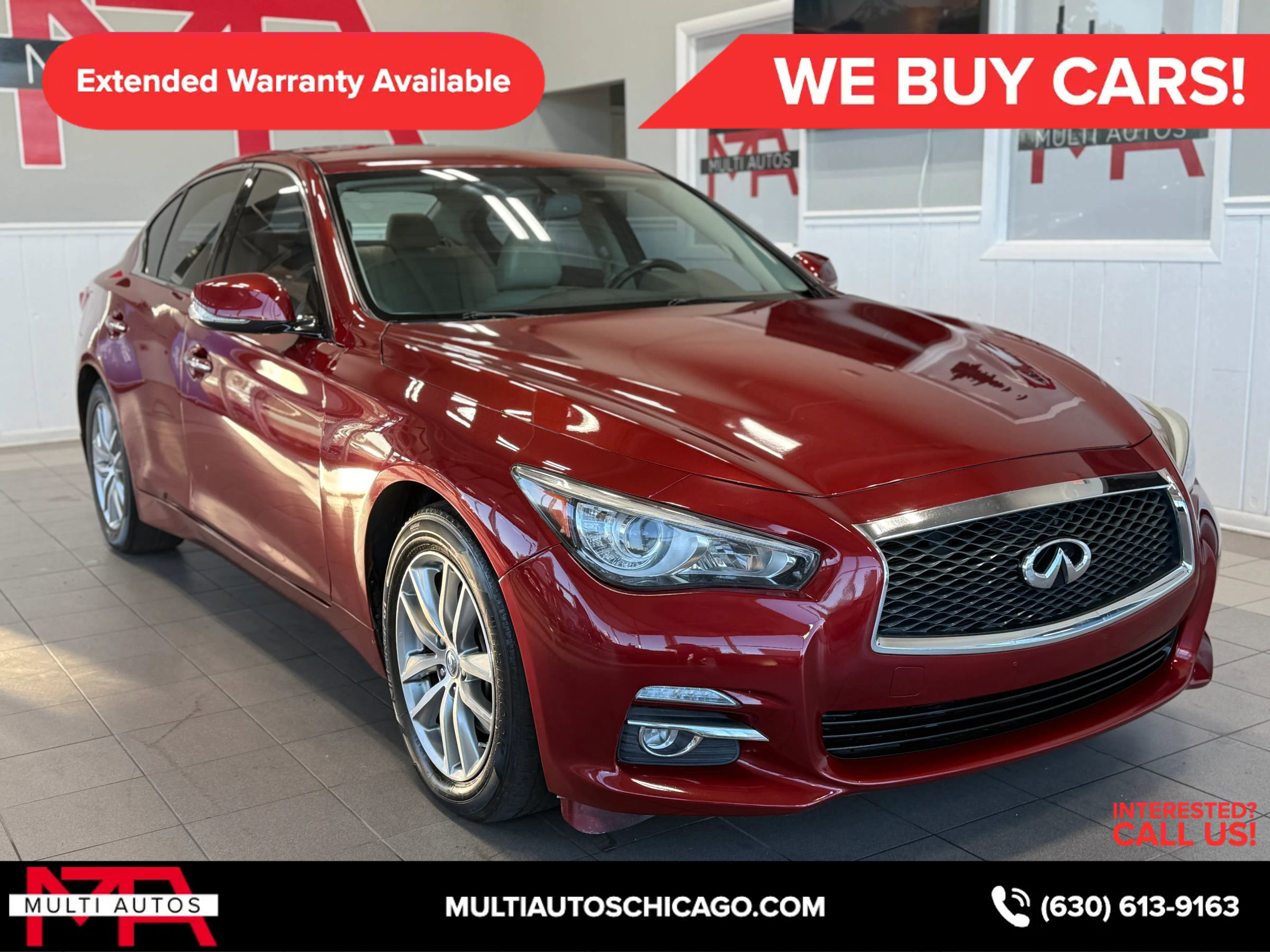 Used 2015 INFINITI Q50 Premium w/ All Weather Package image 7