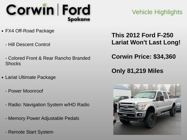 Used 2012 Ford F250 Lariat w/ Lariat Ultimate Pkg image 6