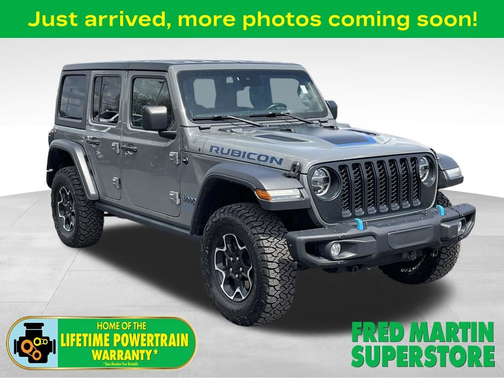Used 2022 Jeep Wrangler Unlimited Rubicon 4xe w/ Steel Bumper Group AWD/4WD image 1
