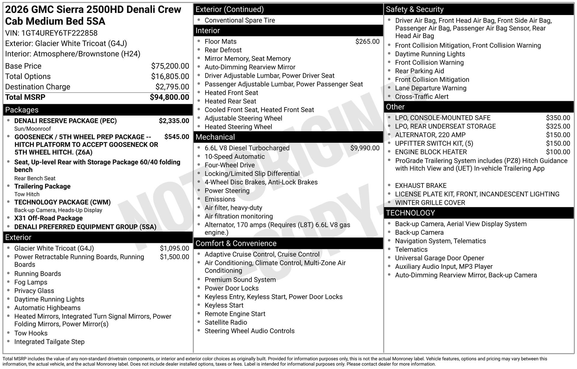 New 2026 GMC Sierra 2500 Denali w/ Denali Reserve Package image 5