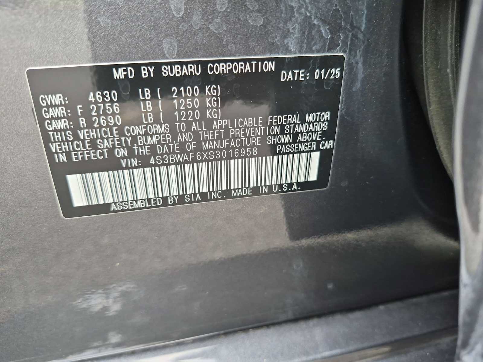 Used 2025 Subaru Legacy Premium w/ Popular Package #1A AWD/4WD image 34