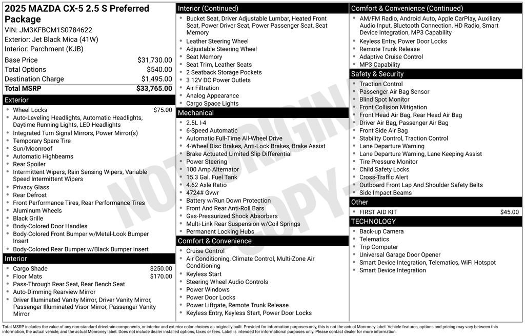 New 2025 MAZDA CX-5 AWD 2.5 S w/ Preferred Package image 6