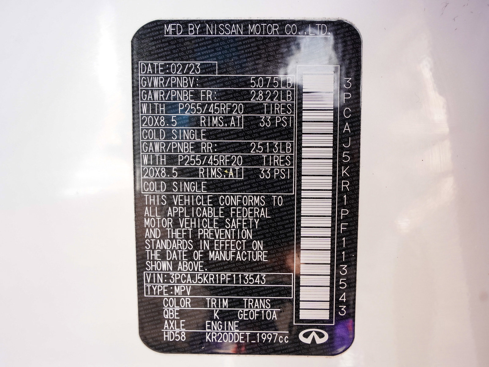 Used 2023 INFINITI QX55 Essential image 16