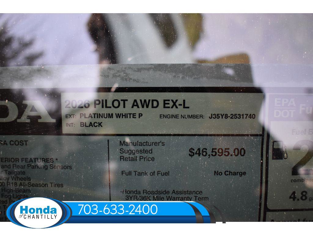 New 2026 Honda Pilot EX-L image 38