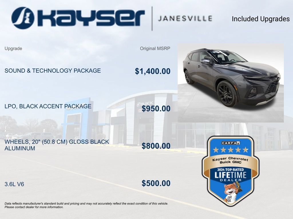 Certified 2022 Chevrolet Blazer LT w/ Sound & Technology Package image 2