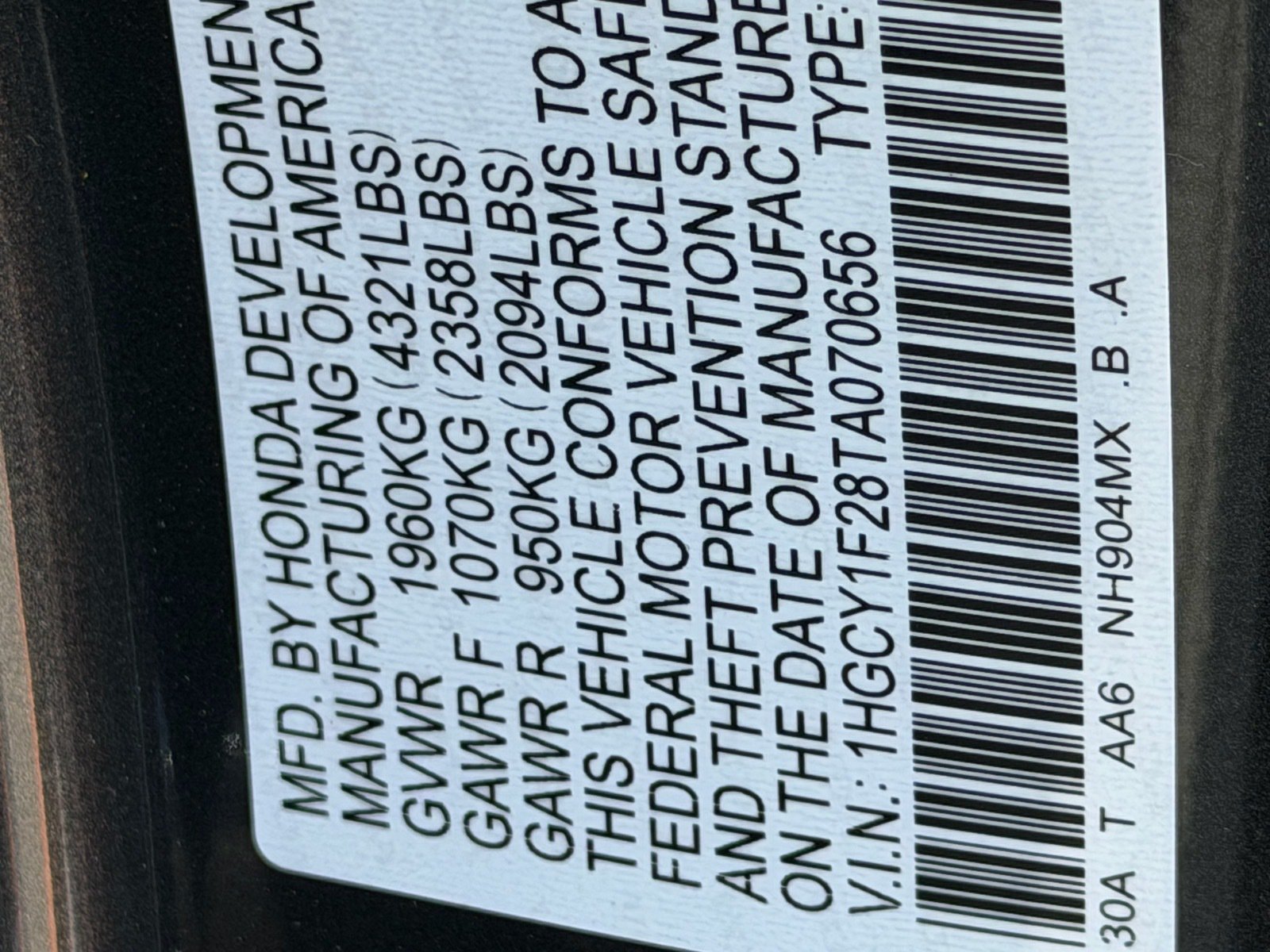 New 2026 Honda Accord LX image 28