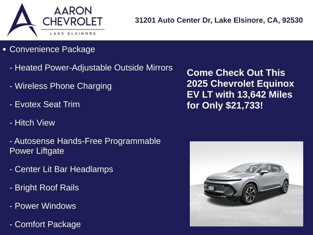 Used 2025 Chevrolet Equinox EV LT w/ Convenience Package image 15