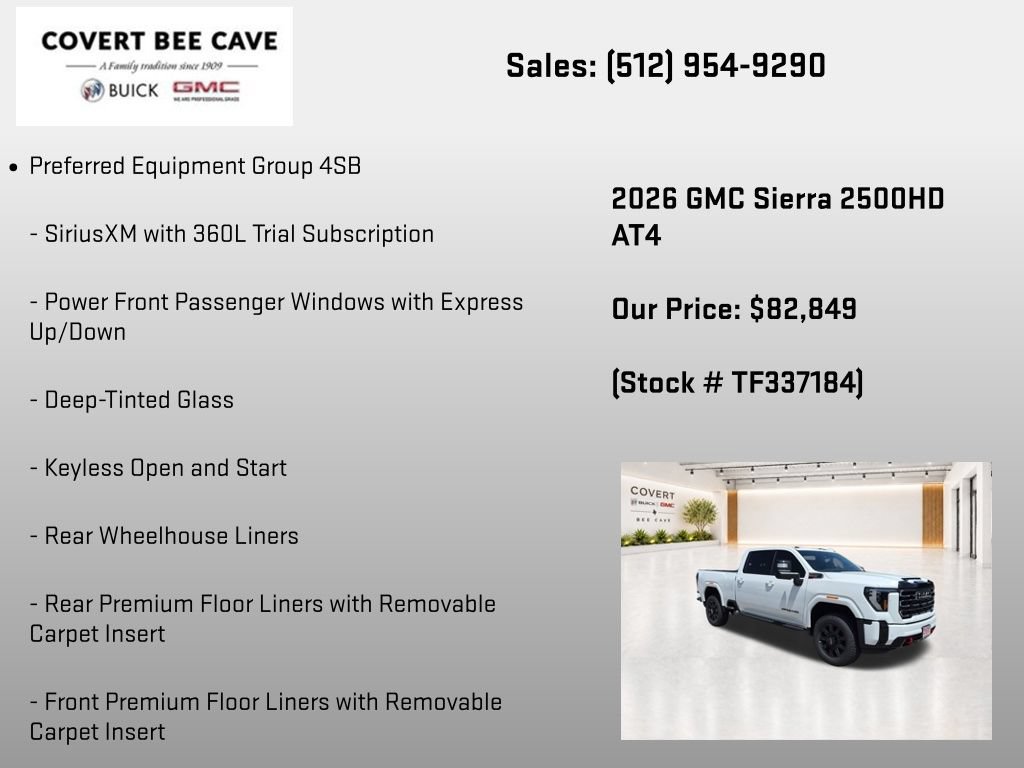 New 2026 GMC Sierra 2500 AT4 w/ AT4 Premium Plus Package AWD/4WD image 7