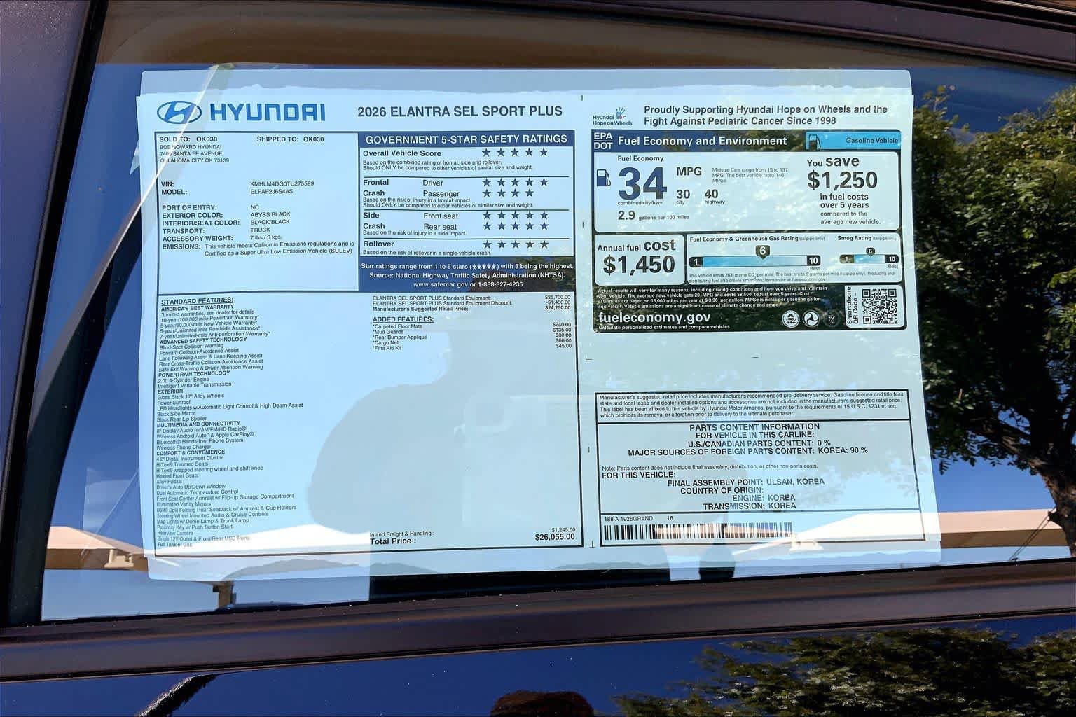 New 2026 Hyundai Elantra SEL Sport FWD image 18
