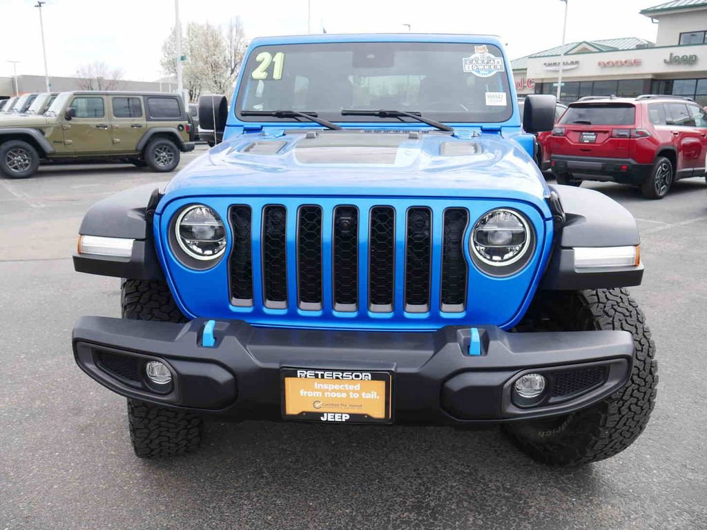 Certified 2021 Jeep Wrangler Unlimited Rubicon 4xe w/ Cold Weather Group image 3