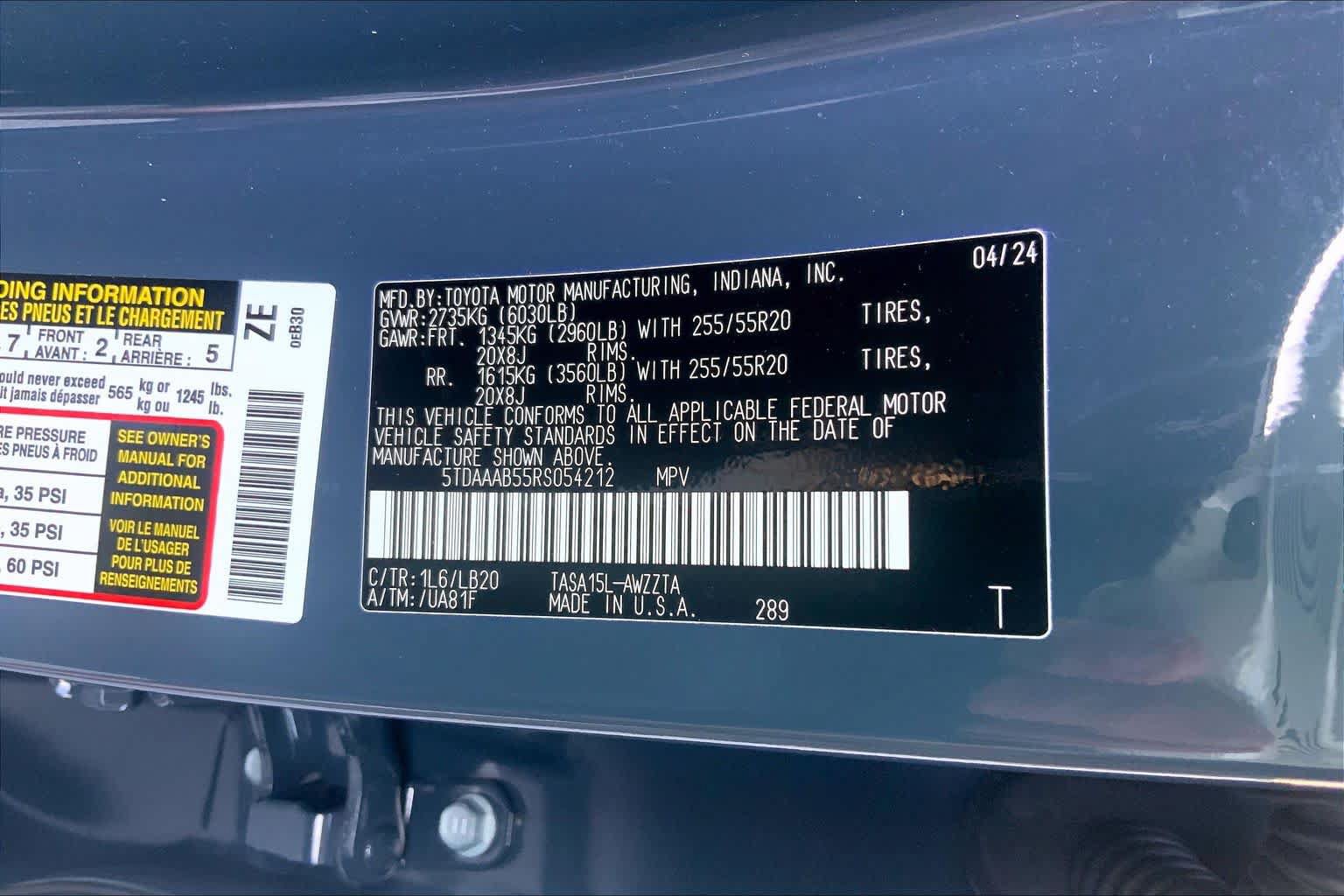 Used 2024 Toyota Grand Highlander AWD image 30