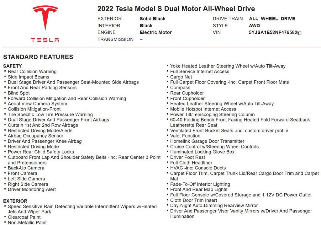 Used 2022 Tesla Model S AWD/4WD image 18