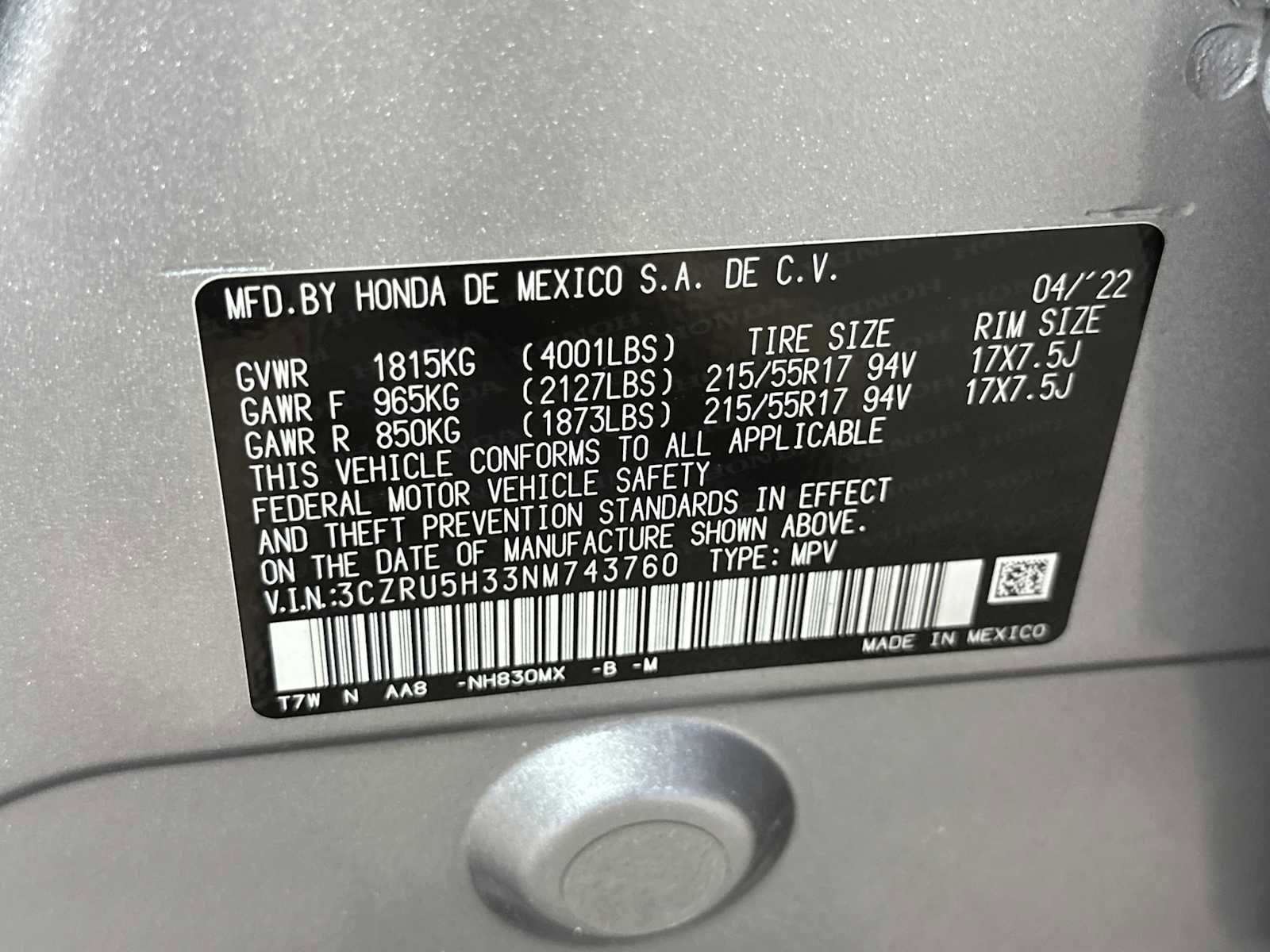 Used 2022 Honda HR-V LX image 27
