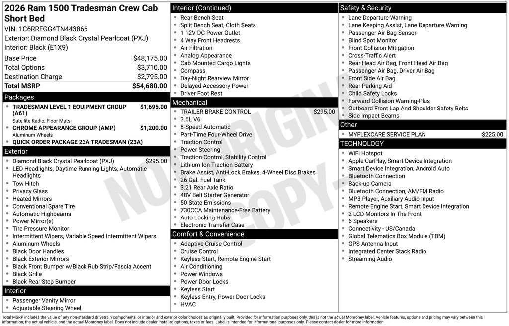 New 2026 RAM 1500 Tradesman AWD/4WD image 36