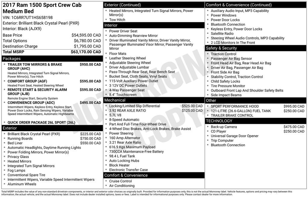 Used 2017 RAM 1500 Sport AWD/4WD image 6