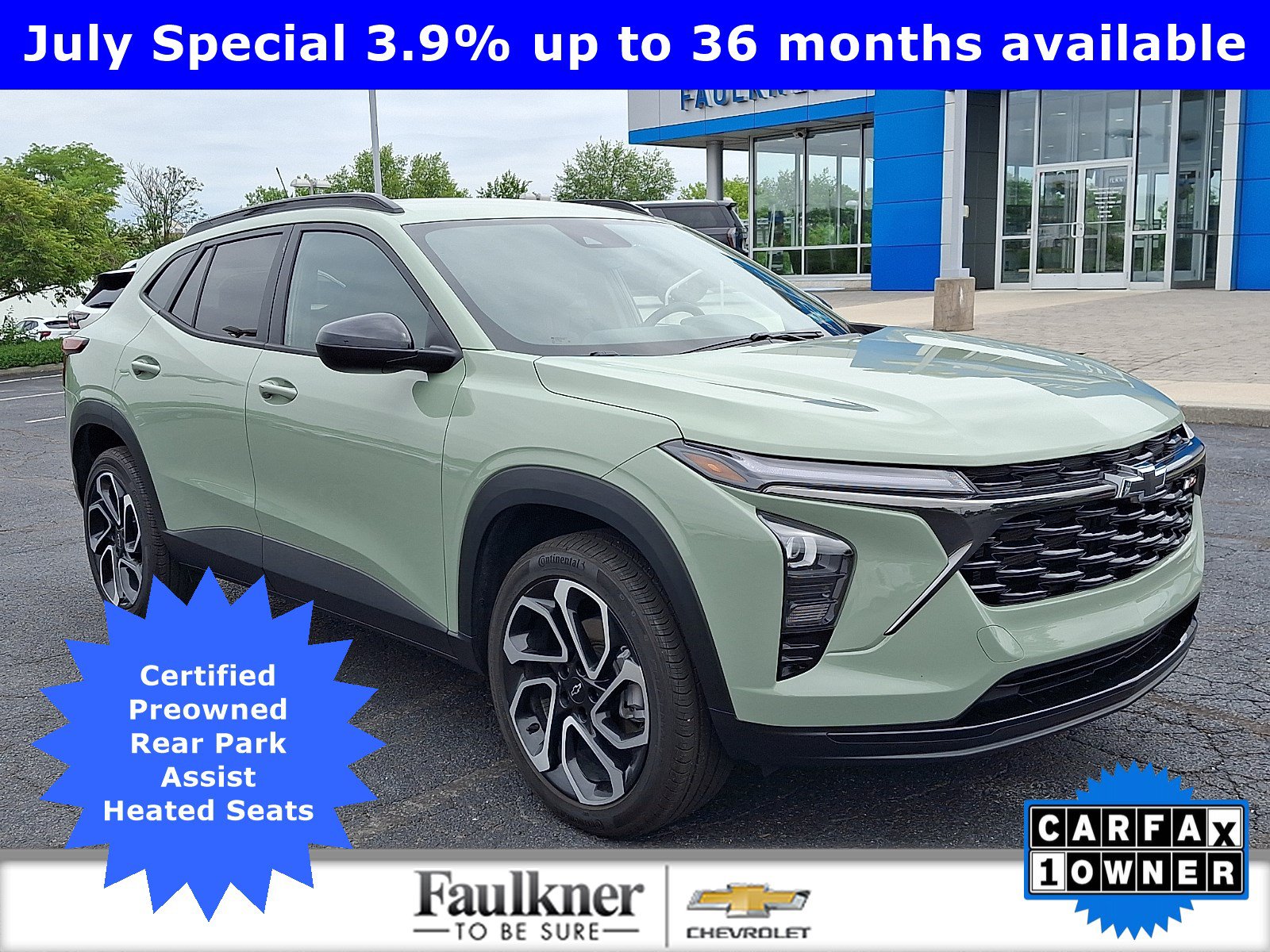 Certified 2024 Chevrolet Trax RS w/ Driver Confidence Package