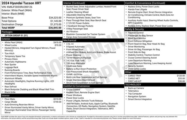 Used 2024 Hyundai Tucson XRT FWD image 30