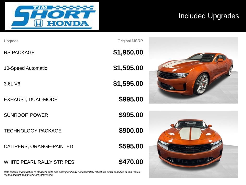 Used 2022 Chevrolet Camaro LT w/ RS Package image 6
