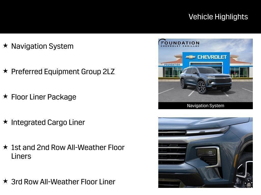 New 2026 Chevrolet Traverse High Country w/ LPO, Floor Liner Package AWD/4WD image 42